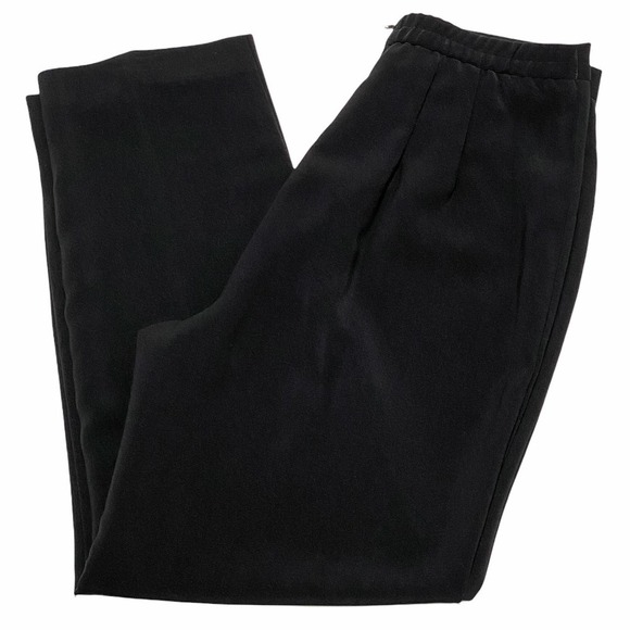 SOLID Black Straight Leg Chino Dress Pant Trousers - Picture 4 of 12